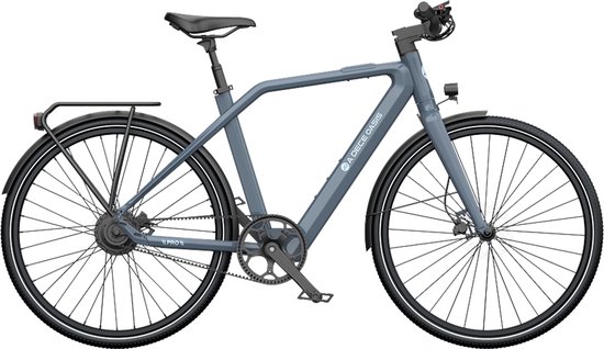 Ado Air30 Pro- Elektrische fiets | bafang motor | GPS diefstalbeveiliging | automatisch schakelende in-wheel motor -riemaandrijving | stadsfiets | 700C | hydraulische remmen | E-PRODUCTEN | achterrek | met gereedschap | Grijs van ADO