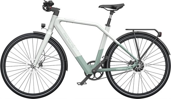 Ado Air30 Pro- Elektrische fiets | bafang motor | GPS diefstalbeveiliging | automatisch schakelende in-wheel motor -riemaandrijving | stadsfiets | 700C | hydraulische remmen | E-PRODUCTEN | achterrek | met gereedschap | Groen van ADO