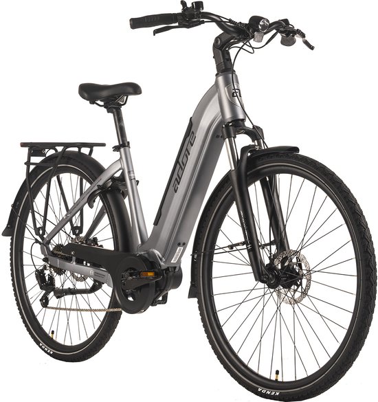 ADORE E-Citybike 28" aluminium stadsfiets CX-660 middenmotor 75Nm / 14,7Ah grijs mat van Adore