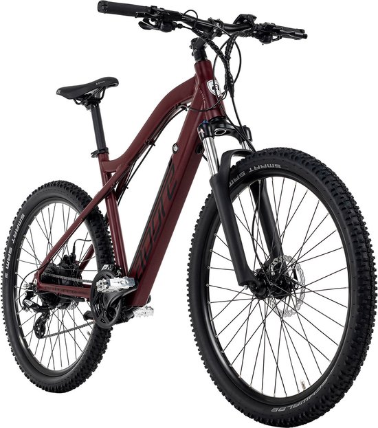 Adore Fiets (elektrisch) E-Mountainbike 27.5'' Adore Enforce rood 250 Watt Li-Ion 36V / 14 Ah / 504 Wh - 49 cm van Adore