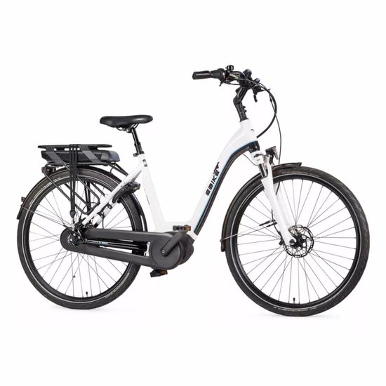 Advanced Ebike Das Original Comfort Plus Wave – Lichtgrijs/Zwart – 56cm - Elektrische Fiets – 500Wh accu – Bosch middenmotor – Shimano Nexus 8 – Hydraulische schijfremmen van Merkloos