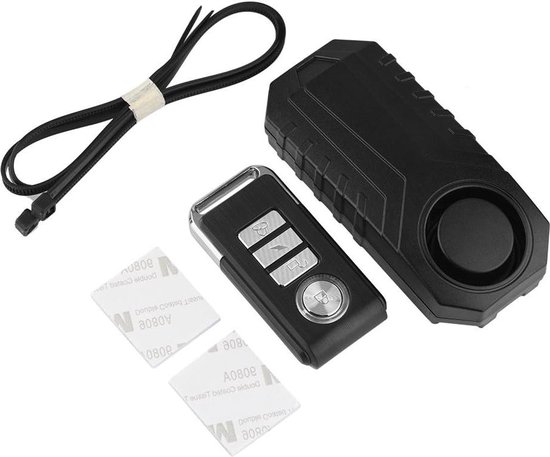 Afstandsbediening Alarm Bike Lock - Verstelbaar 7 Level - 113dB - 6 Kind Geluid - Motorfiets Voertuig Elektrische Auto Veiligheid Lock - Inbreker Siren - 10-50M Afstandsbediening - Sos help - Waterdicht - Installatie van EOTVIA