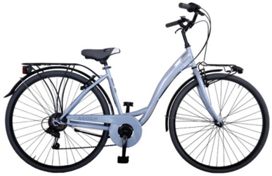 AGORA 24 INCH GIRLS 6 SPEED LIGHT BLUE van Merkloos