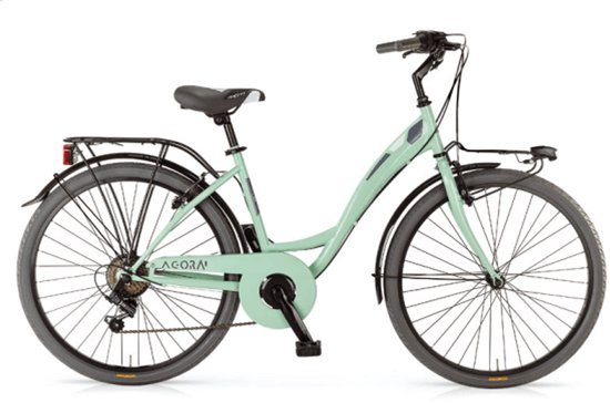 AGORA 24 INCH GIRLS 6 SPEED MINT GREEN van Merkloos