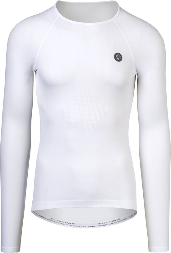 AGU Base Layer LS - Thermoshirt - Ondershirt - Naadloos - Thermo-regulerend - Ademend - Mesh ventilatie - Unisex - Wit - S/M