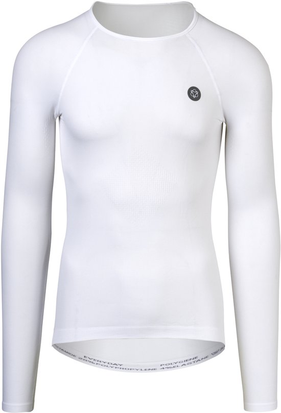 AGU Base Layer LS - Thermoshirt - Ondershirt - Unisex - Wit - XXL - Naadloos - Ademend - Sneldrogend - Polygiene techniek