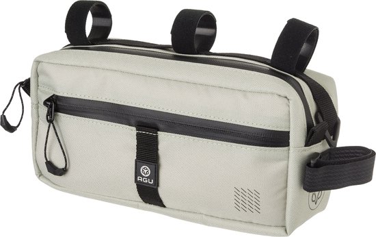 AGU Bikepacking Bar Bag Stuurtas Venture - Pistachio Green - 2L - Waterafstotend, Reflecterend, Eenvoudige Montage, 100% Gerecycled Polyester van AG