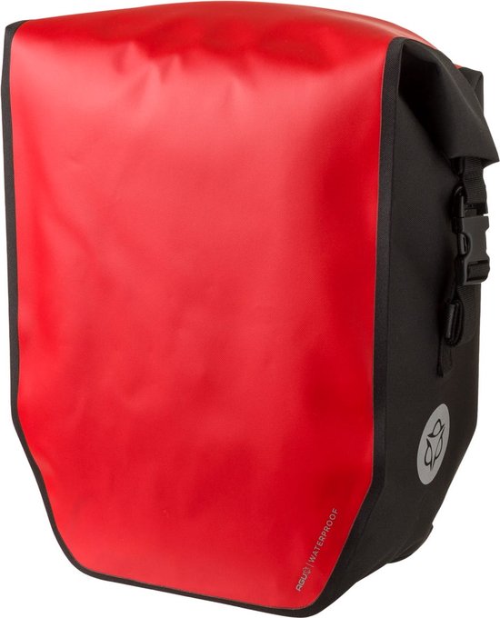 AGU Clean Enkele Fietstas Shelter Click'nGo - Large 21 Liter - Rood - Waterdicht van AG