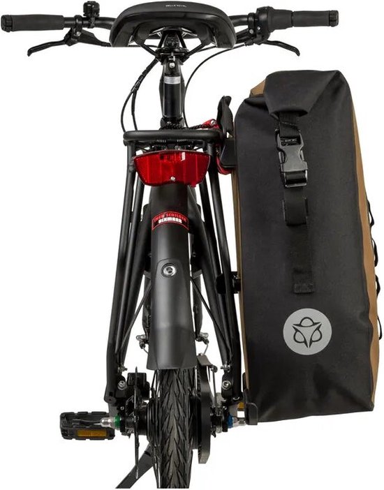 AGU Clean Enkele Fietstas Shelter Click'nGo Large - Bruin - 21L van AG