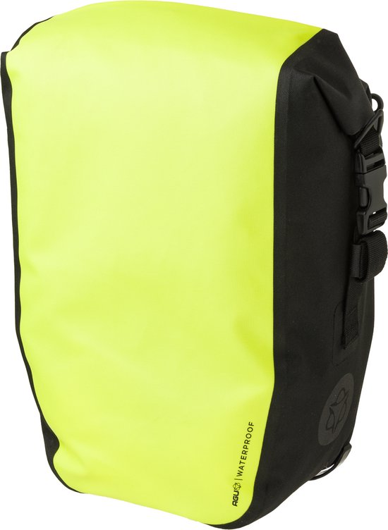 AGU Clean Enkele Fietstas Shelter Medium - Geel - 17 L - Waterdicht - KLICKfix module rail van AG