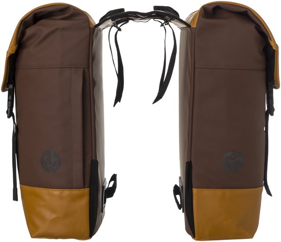 AGU DUBBELE FIETSTAS URBAN PUMPKIN SPICE van Merkloos