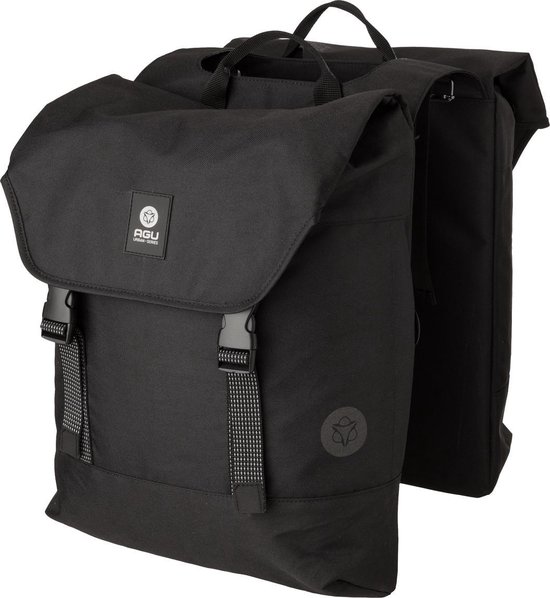 AGU Essentials DWR Dubbele Fietstas Urban Klickfix Zwart - 36 L van AG