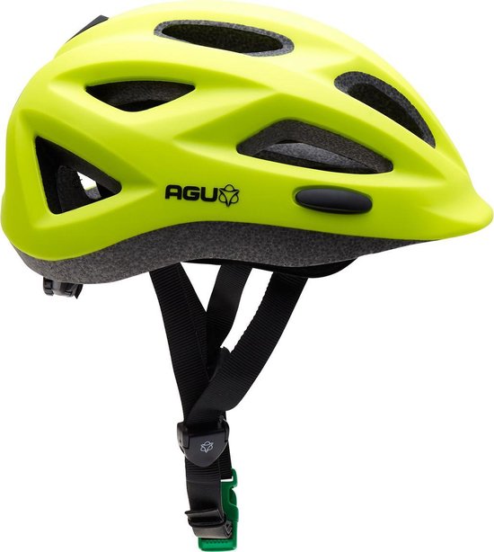 AGU GO Kids Helm Kind - Geel - One Size 48-54 CM - Voldoet aan de EN1080 standaard van AG
