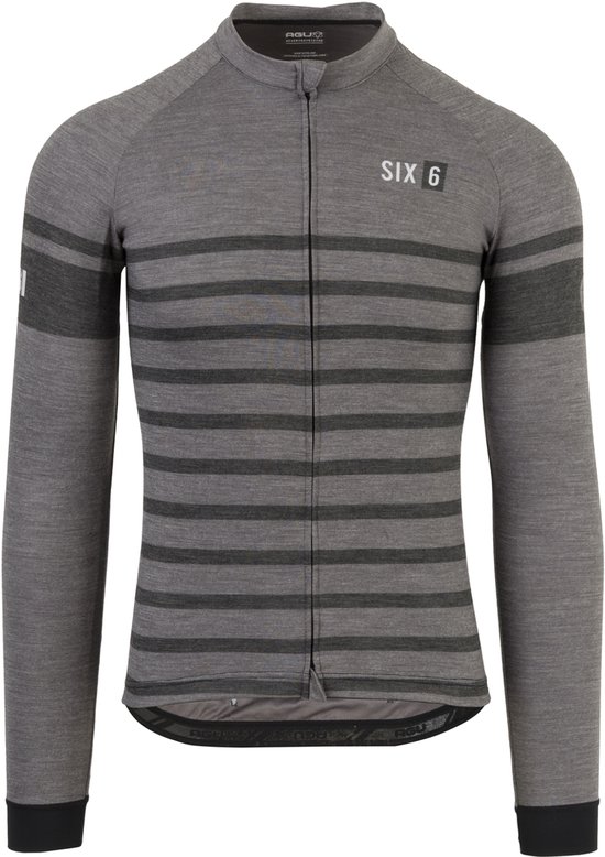AGU Merino Fietsshirt Lange Mouwen SIX6 Heren - Grijze - M