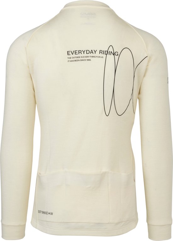 AGU Merino Fietsshirt Lange Mouwen SIX6 Heren - Undyed - M