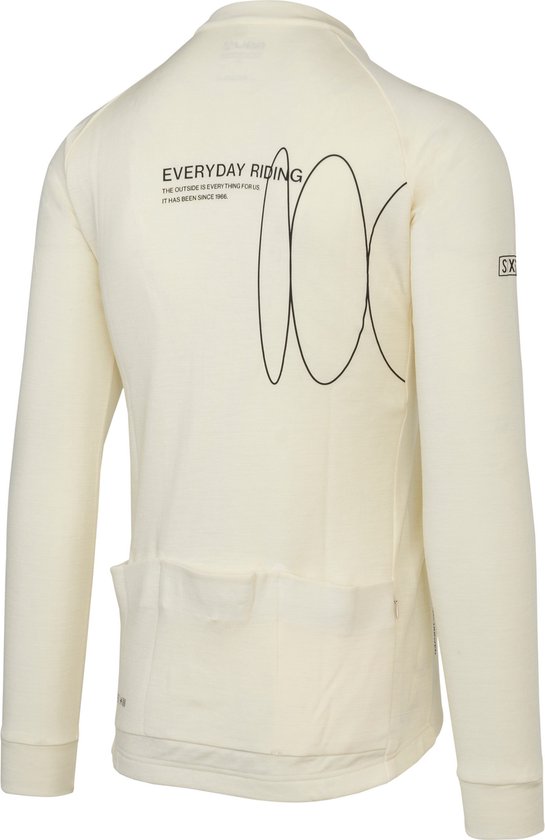 AGU Merino Fietsshirt Lange Mouwen SIX6 Heren - Undyed - S