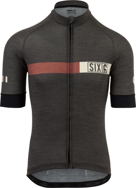 AGU Merino Fietsshirt SIX6 Heren - Zwart - M