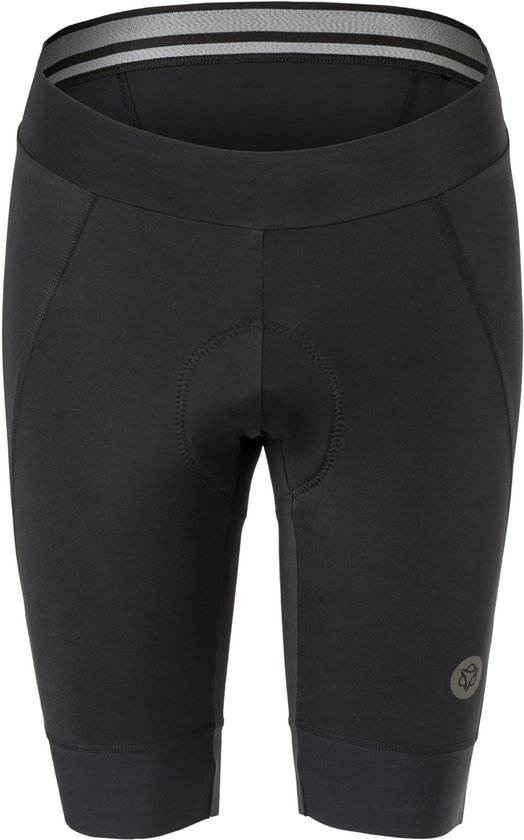 AGU Prime II Essential Fietsbroek - Fietsbroek Dames met Zeem - Wielrenbroek Dames - Zwart - S