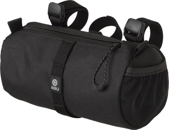 AGU Roll Bag Stuurtas - Bikepacking - 1,5L Stuurtas Fiets - Eenvoudige Montage - Waterafstotend - Zwart