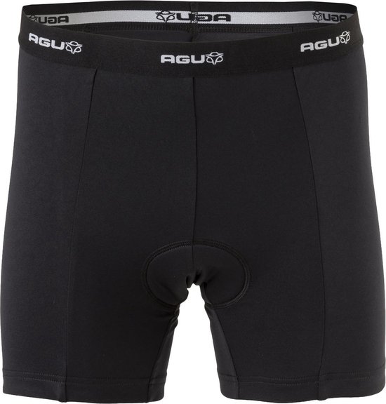 AGU Underwear Fietsonderbroek Essential - Fietsonderbroek Heren met Zeem - Ademend Fietsondergoed - Zwart - S
