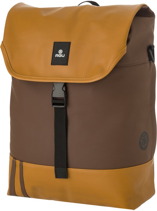 AGU Urban DWR - Enkele Fietstas - 17L - Oranje - Waterafstotend PU - Click'nGo Bevestiging - 3M Reflectie