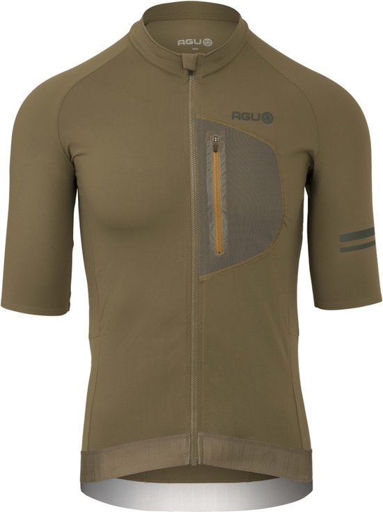 AGU Venture Gravel Fietsshirt Heren - Korte Mouwen - Stone Moss - Maat XL
