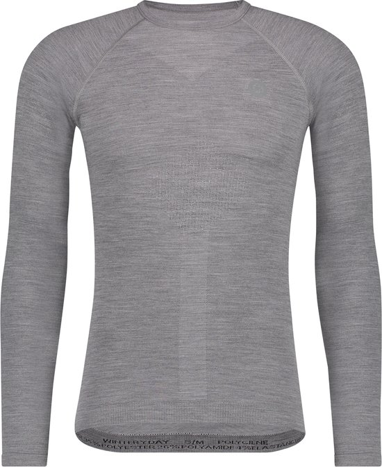 AGU Winterday Merino Thermoshirt Lange Mouwen - Antraciet - XXL