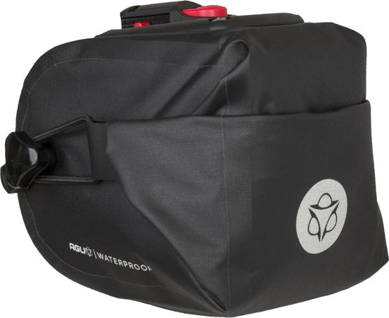 AGU Zadeltas Shelter - Zwart - 1L - Waterdicht - KLICKfix van AGU