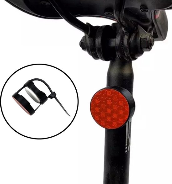 Airtag Fiets Reflector – Fiets Mount geschikt voor Apple Airtag – Reflector voor Airtag – Fiets Apple Airtag Houder – Accessoire - Antidiefstal – Reflector Rood Fiets van VALARMTRONIC