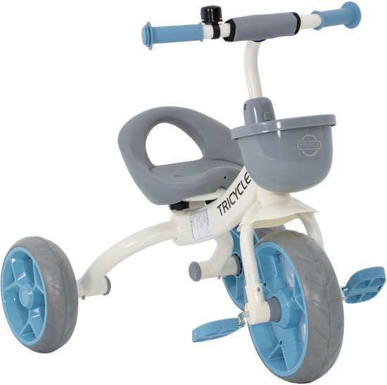 AIYAPLAY Kinderdriewieler - Metaal - 72x52x61cm - Blauw van AIYAPLAY