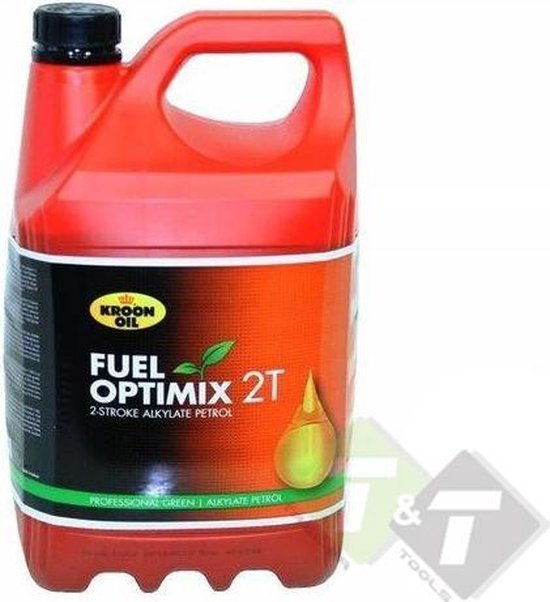 Alkylaatbenzine, benzine, Fuel Optimix 2T, Optimix 2 Takt, 5 liter van MoTip