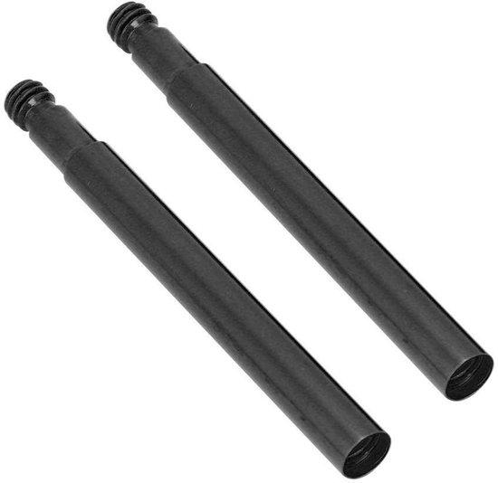 Allecto - Fietsventiel verlenger - Aluminium ventiel extender - 60mm - Zwart - Voor Presta ventielen - Geschikt voor verschillende fietsen