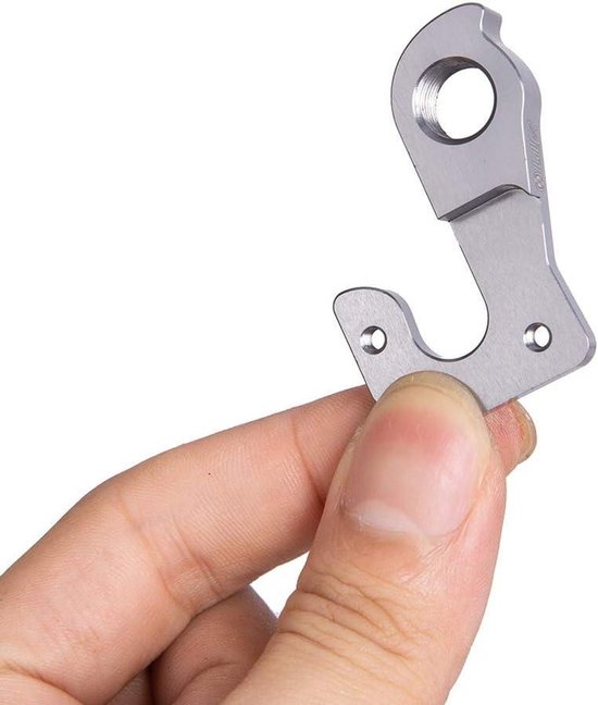 Allecto plus - Aluminium fietsstaarthaken met schroeven voor achterste tandwielschakeling en "derailleur" hanger drop-out-adapter