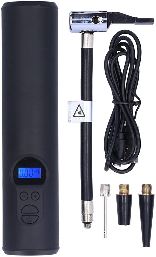 Allecto Plus - Draagbare Luchtcompressor 150 PSI - Handheld Inflatorpomp met Noodverlichting - Elektrische Draadloze Bandeninflator - Oplaadbaar voor Fietsen Motorfietsen Auto