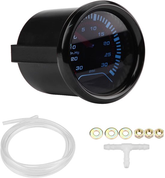 Allecto - Turbo Boost Pressure Gauge - Universele 52mm - Hoge