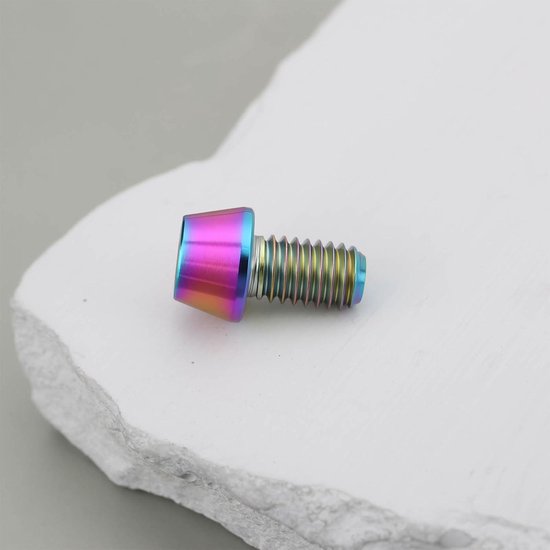Allecto- Zeskant Socket Conische Schroeven - M6x10mm - Chopper - Dirt Jump Bikes - Kleurrijk - 2 STKS - Compatibel - Kleurrijk Model