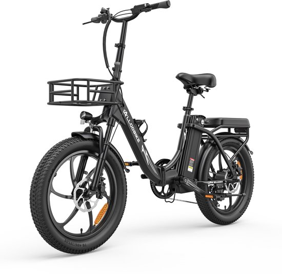 ALLGOBIKE AC20 Elektrische Fiets - 20*3.0 Inch Fat Tire City Commuter E-Bike - 48V 20Ah Lithium Batterij - Opvouwbaar -250W Motor - 7 Versnellingen -Zwart