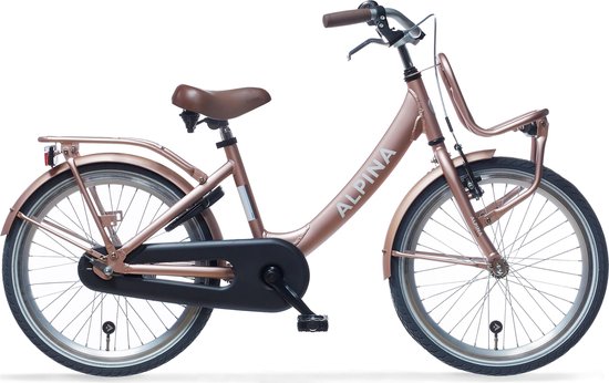 Alpina Clubb Meisjesfiets - 20 inch - Rose Gold Matt - Transportfiets Meisjes - Roze van Merkloos