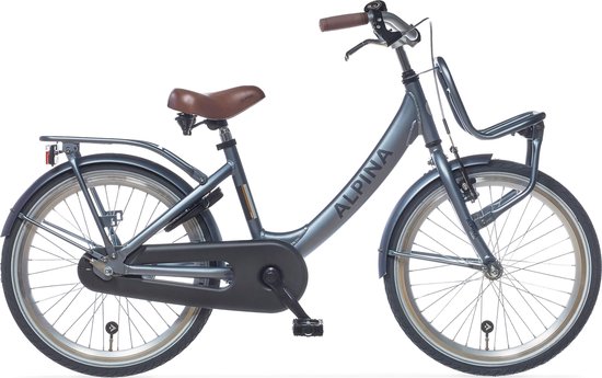 Alpina Clubb Meisjesfiets - 22 inch - Satin Blue Matt - Transportfiets Meisjes - Blauw van Alpina