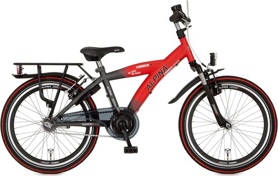 Alpina Yabber J20 Traffic Red Matt - Industrial Black Matt van Alpina