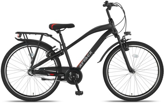Altec Attack 26 inch jongensfiets N-3 Zwart Zilver van Merkloos
