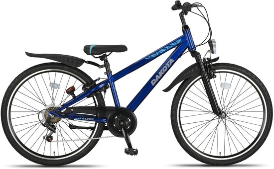 Altec Dakota Mountainbike - Jongensfiets 26 Inch - Kinderfiets voor 10 tot 14 Jaar - 140-155 cm - 7V - V-Brakes - Navy van Altec