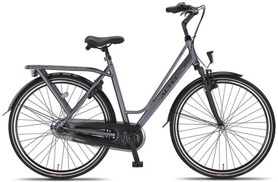 Altec Damesfiets Delta 28 Inch 56 cm Dames 3V Rollerbrake Matgrijs
