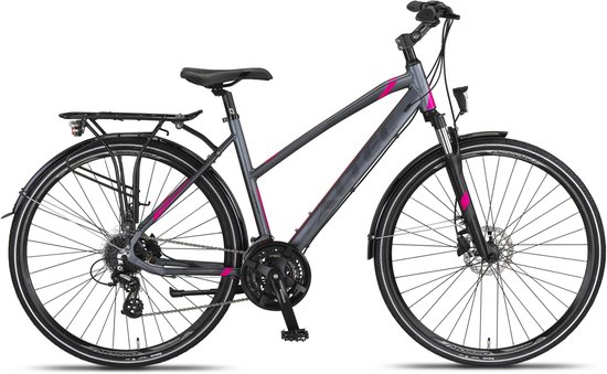 Altec Damesfiets Legarda 28 Inch 49 cm Dames 24V Hydraulische schijfrem Antraciet