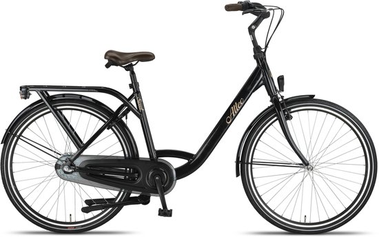 Altec Damesfiets Sweet Moederfiets 28 Inch 55 cm Dames 3V Rollerbrake Zwart