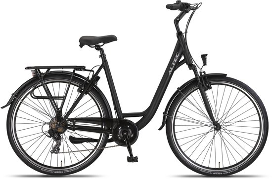 Altec Damesfiets Verona 28 Inch 56 cm Dames 7V V-Brakes Matzwart
