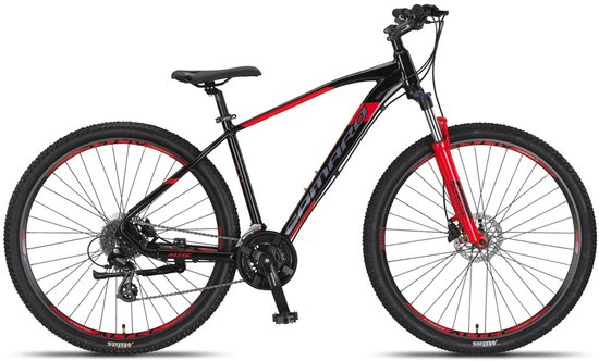 Altec Hardtail Mountainbike Camaro MTB 27.5 Inch 45 cm Unisex 24V Hydraulische schijfrem Zwart/Rood van Altec