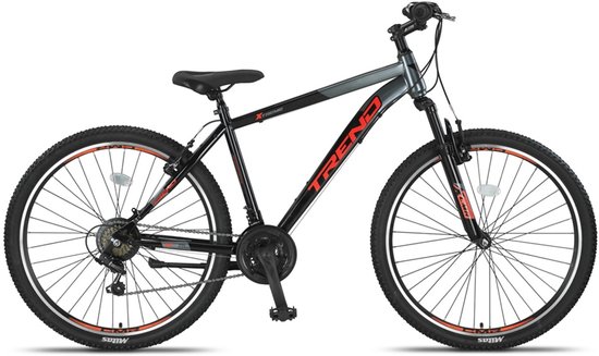 Altec Hardtail Mountainbike Trend MTB 27.5 Inch 46 cm Junior 21V V-Brakes Zwart/Oranje van Merkloos