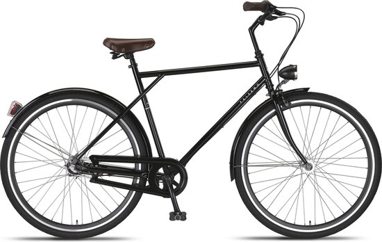Altec Herenfiets Palermo 28 Inch 56 cm Heren 3V Rollerbrake Zwart van Merkloos