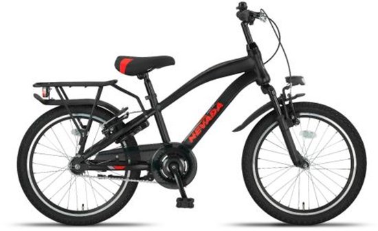Altec Nevada - Jongensfiets 20 Inch - Kinderfiets voor 6 tot 8 Jaar - 115-130 cm - V-Brake + Terugtraprem - Zwart van Merkloos
